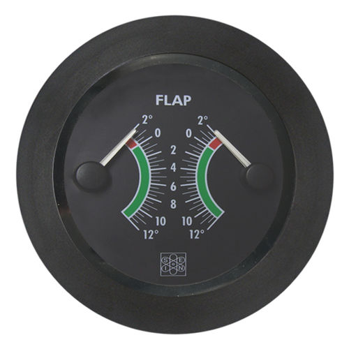 Indicador para barco - San Giorgio S.E.I.N srl - de posição do flap / analógico / preto