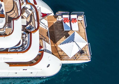 Plataforma elevatória - Sanguineti Chiavari produzione articoli nautici s. - para iate / auxiliar / com escada de banho