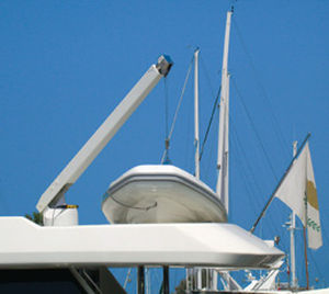 Turco para barco - Sanguineti Chiavari produzione articoli nautici s. - para iate / hidráulico / telescópico