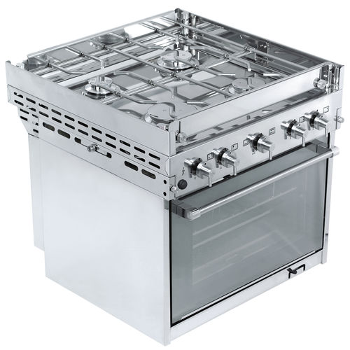 Fogão com forno para barco - TOP4 - Techimpex - a gás / 4 bocas / com grill