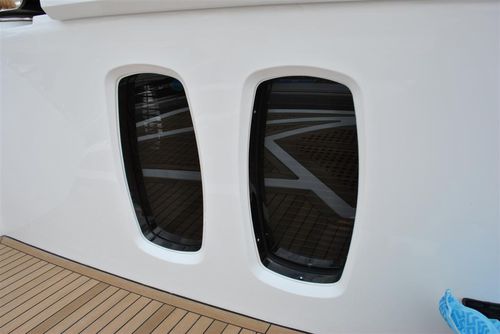 Vigia retangular - Trend Marine Products - para iate / para barco / para montagem nivelada