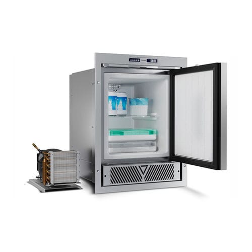 Geladeira com freezer para barco - CFR XR OCX2 - Vitrifrigo - de embutir / elétrica / em aço inoxidável