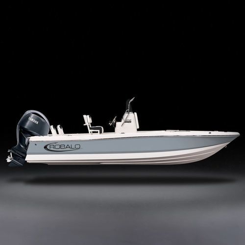 Lancha de console central com motor de popa - 206 Cayman Pro - Robalo - de gasolina / com casco de planeio / de pesca
