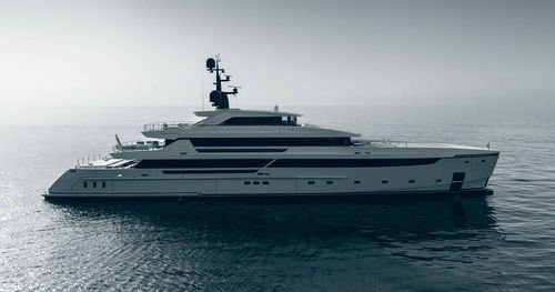 Megaiate de cruzeiro - Rose d'Or - Cantieri Navali San Lorenzo - clássico / com casa de leme elevada / em aço