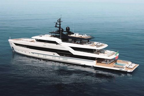 Megaiate de cruzeiro - 50 - Cantieri Navali San Lorenzo - com casa de leme elevada / em aço / com piscina