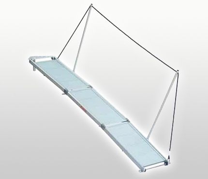 Passarela para veleiro - Nemo Industrie - dobrável / manual / em alumínio
