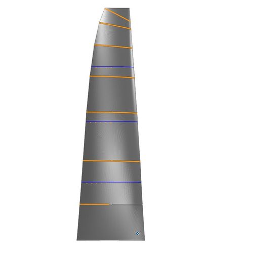 Vela mestra - DFi Horn  - Incidence Sails - para veleiro de regata / de membrana