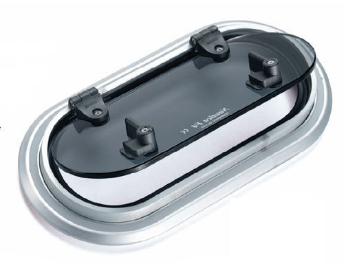 Vigia retangular - S series - Nautica F4 - para barco / de abrir / com cantos arredondados
