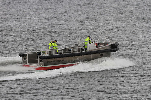 Barco profissional embarcação LH - ALN 164 - Okoro Field Tender - Alnmaritec - com motor de centro