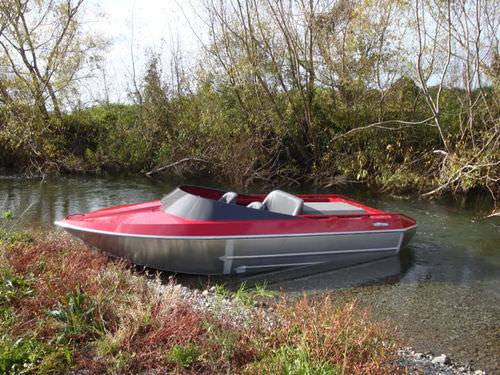 Lancha de proa aberta hidrojato - RIVER BOAT 4.45 | 2 - SDM - com console dupla