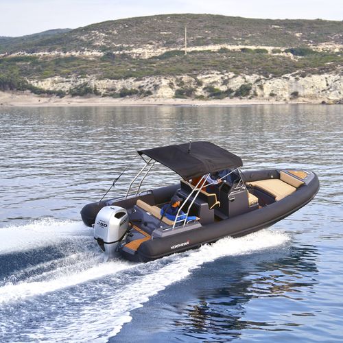 Barco inflável com motor de popa - ORION 7 - NORTHSTAR RIBs - semirrígido / open / com console central