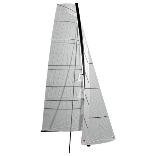 Vela mestra com carangueja - KOONAA - ELVSTRØM SAILS - vela de estai enrolável / para multicasco de cruzeiro / corte radial