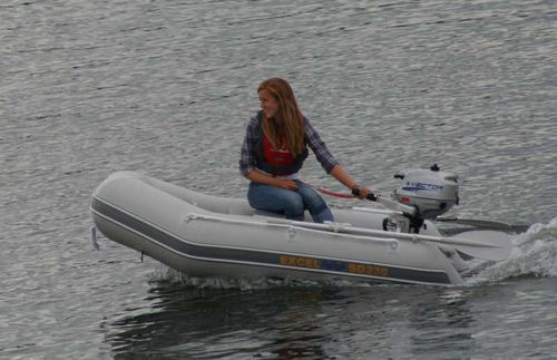Barco inflável com motor de popa - VOLANTE SD230 - Excel Inflatables - máx. 2 pessoas / com quilha inflável