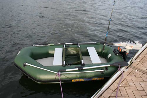 Barco inflável com motor de popa - RT260 - Excel Inflatables - elétrico / para pesca / máx. 4 pessoas