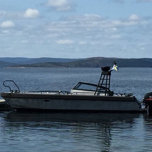 Lancha Cabin Cruiser com motor de popa - 85 - Vector ProBoat AB - com hard-top / em alumínio / máx. 6 pessoas