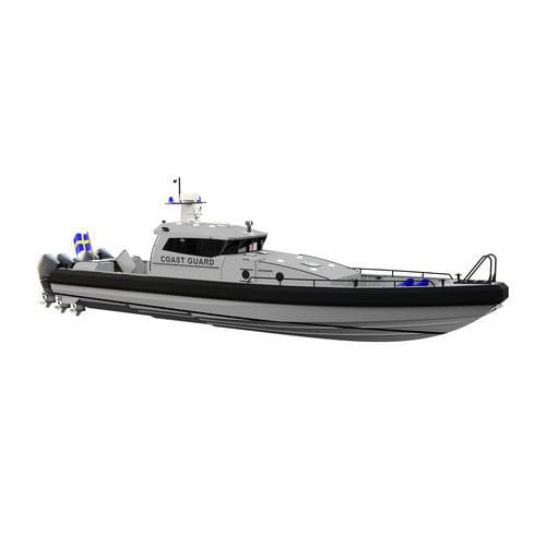 Barco profissional barco-patrulha - Vector 150 PRO - Vector ProBoat AB - com motor de popa / a diesel / em alumínio