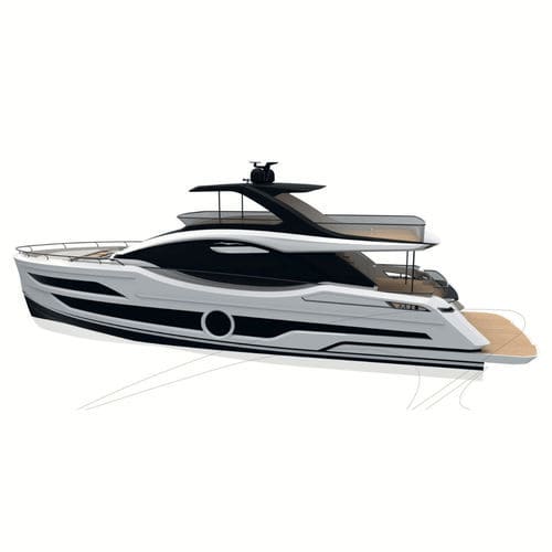 Iate a motor de cruzeiro - VIVERE 80 - Aicon - esportivo / com flybridge / 4 cabines
