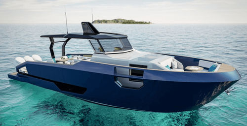 Iate a motor de cruzeiro - AUDACE 50 - Aicon - trawler / open