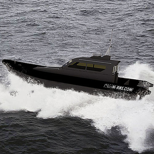 Barco profissional barco-patrulha - MRC1050  - Madera Ribs - com motor de popa / barco inflável semirrígido