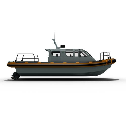 Barco profissional barco para transporte de tripulação - MRCD1150  - Madera Ribs - com motor de centro / a diesel / barco inflável semirrígido