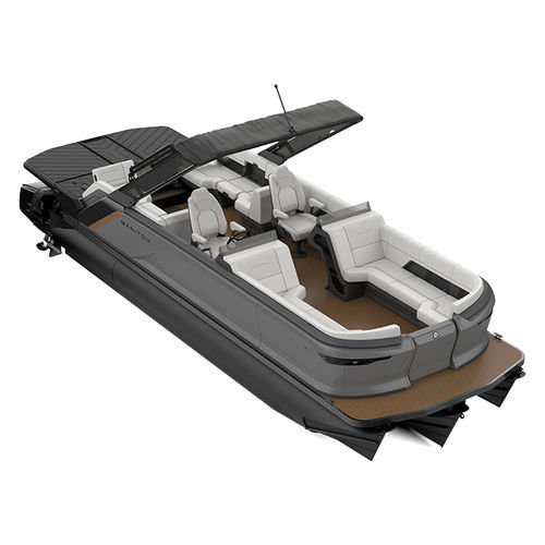 Pontoon boat com motor de popa - EXPLORE 24 MAX NAVIGATOR - Manitou Pontoon Boats - bimotor / tri-tube / open
