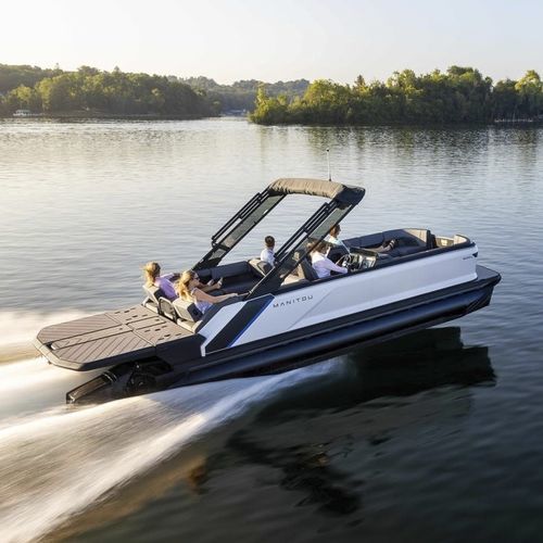 Pontoon boat com motor de popa - EXPLORE 26 NAVIGATOR - Manitou Pontoon ...