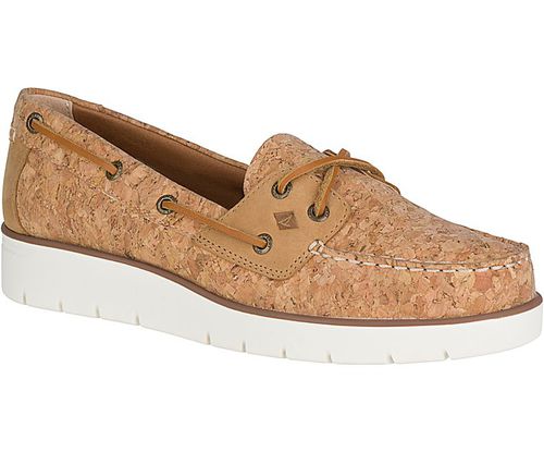 Calçado de convés - AZUR CORK  - Sperry Top Sider - de mulher / em couro