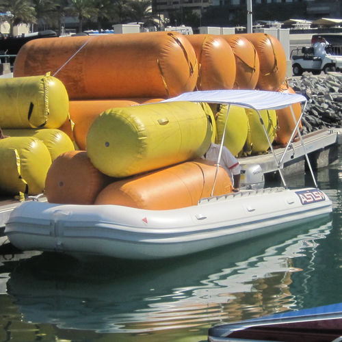 Barco inflável com motor de popa - 5.1 M - ASIS BOATS - dobrável / open / máx. 11 pessoas