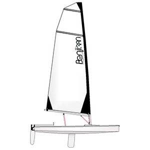 Barco de vela ligeira individual - Benji 380 XC2 - Gehull centreboards - single skiff / de regata / de lazer