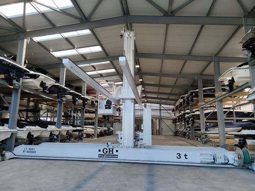 Elevador de barcos - Floor-mounted - GH Cranes & Components - sistema de trilhos