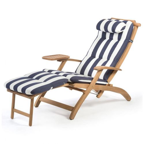 Cadeira espreguiçadeira para iate - deluxe - ARC Marine - ajustável / em teca
