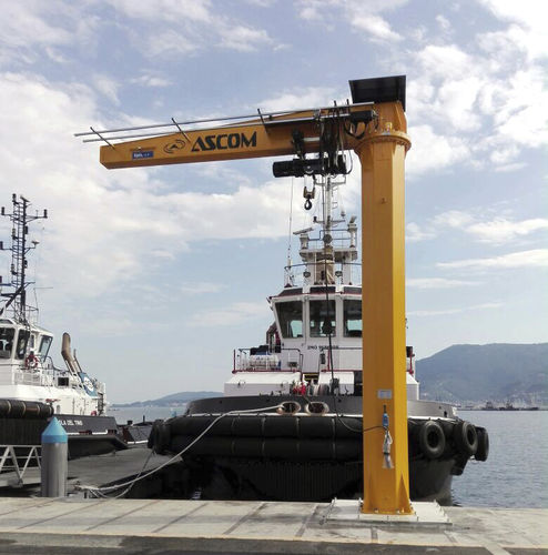 Guindaste para marina - JIB 3.2 - ASCOM - giratório de coluna