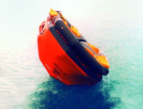 Balsa salva-vidas para navio - LR97 / LSR 25 - Deutsche Schlauchboot - MED / de lançamento por turco / com autoendireitamento