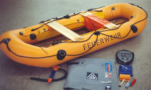 Barco profissional barco salva-vidas - RTB-1 - Deutsche Schlauchboot - em alumínio / barco inflável