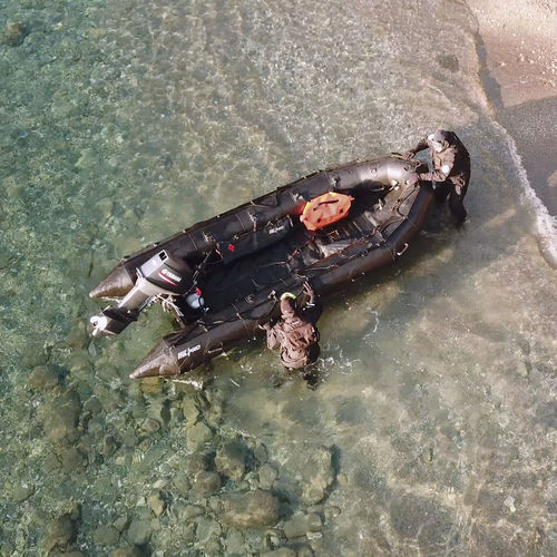 Barco profissional com motor de popa - FC 530 - Zodiac Milpro International - transportável / barco inflável dobrável