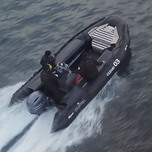 Barco profissional barco utilitário - MK 5 HD - Zodiac Milpro International - com motor de popa / barco inflável dobrável