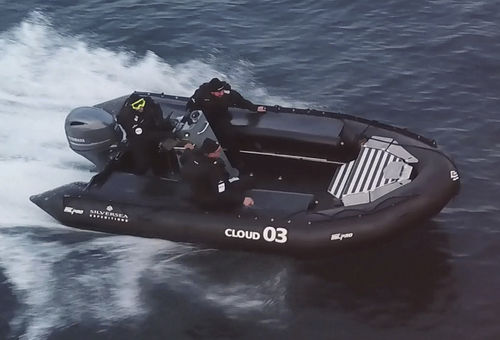 Barco profissional barco utilitário - MK 2 GR - Zodiac Milpro International - com motor de popa / em alumínio / barco inflável