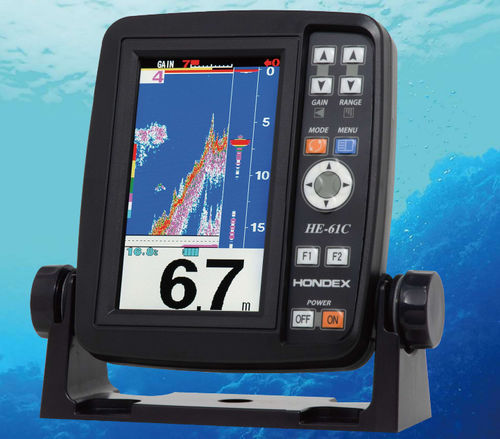 Sonar de pesca para barco - HE-61C - Hondex - em cores