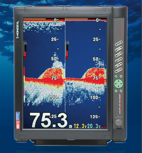 Ecossonda para barco - HE-7300-WB-Bo - Hondex - multifeixe / frequência dupla / digital