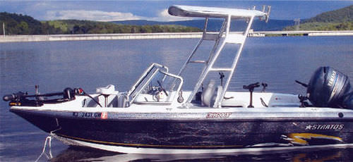 Capota para barco - FISHING  - Atlantic Towers - para posto de pilotagem / com estrutura de alumínio / rígida