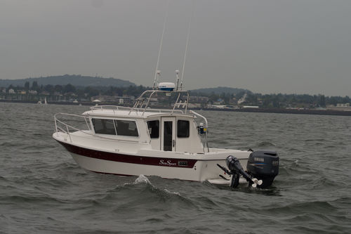 Lancha Cabin Cruiser com motor de popa - SPORTSMAN 2200 - Sea Sport, Inc - com hard-top / de pesca esportiva / pernoite para 4 pessoas