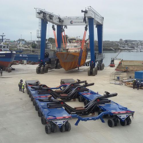 Carreta de movimentação - FBT 220 - CIMOLAI TECHNOLOGY SPA - para transporte de cargas pesadas / para estaleiro naval / autopropelida