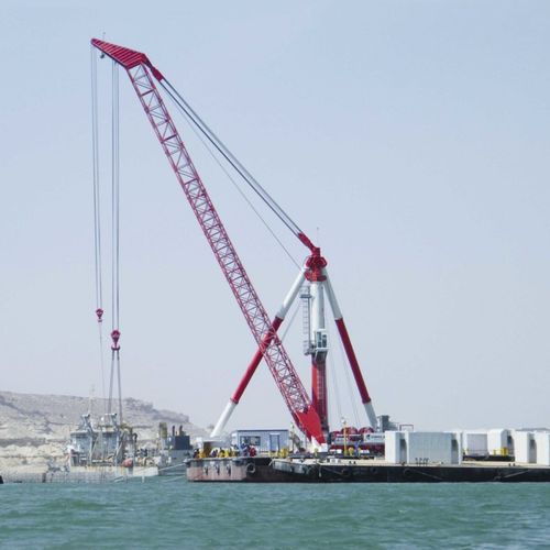 Guindaste flutuante - DRC 200 - CIMOLAI TECHNOLOGY SPA - para cargas pesadas / com lança articulada / offshore