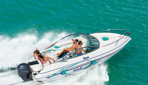 Lancha de proa aberta com motor de popa - 215 - FIBRAFORT BOATS BRAZIL - com console dupla / máx. 7 pessoas