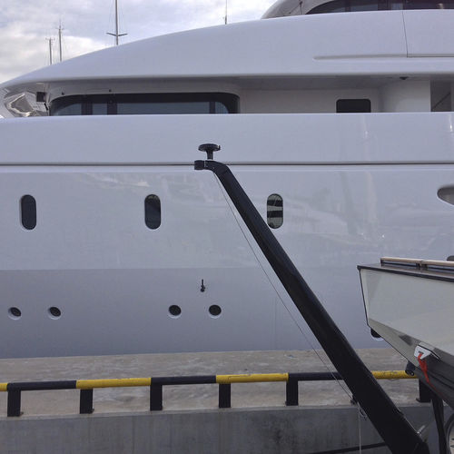 Mastro porta-bandeira para iate - SL - SWISS CARBON Marine Systems - em carbono