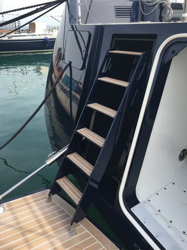 Escada para iate - HYDRA - SWISS CARBON Marine Systems - fixa / de banho / de popa