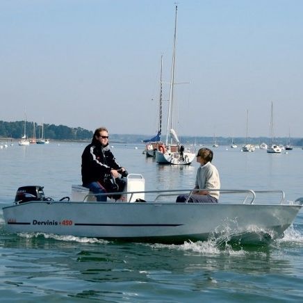 Bote com motor de popa - DERVINIS 450 - BORD A BORD - de pesca esportiva