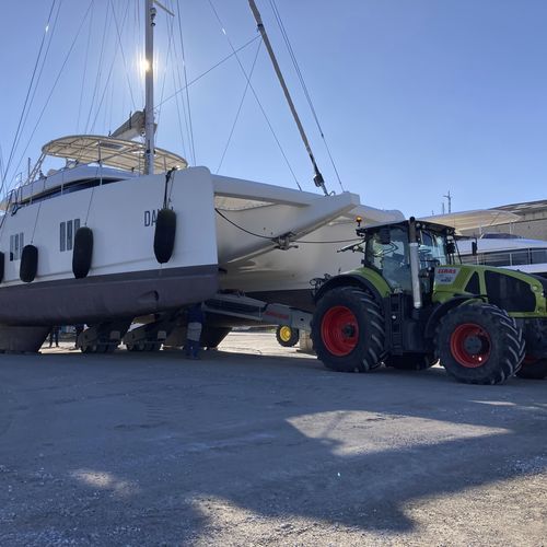 Carreta de movimentação - PARKLEV CATA - Nautipark - para colocação na água / para barco / para estaleiro naval