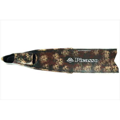 Nadadeira para pesca submarina - MASTER  - Picasso SG - em carbono / fechada / cinza