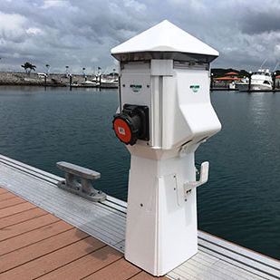 Hidrante - Ronáutica Quality Marinas SLU - de distribuição elétrica / de distribuição de água / para píer